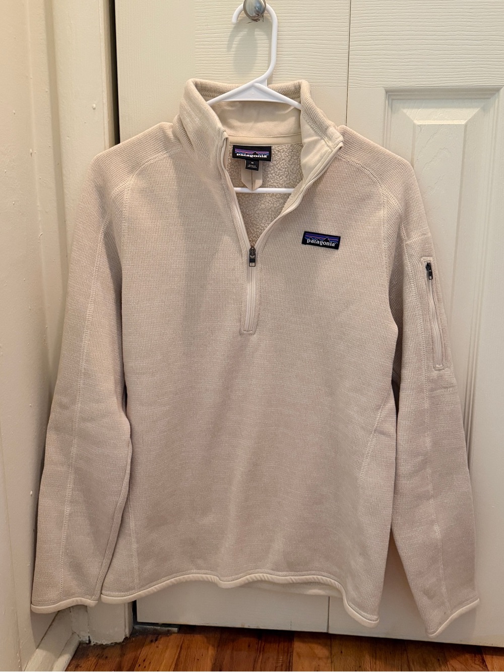 Patagonia Women’s Quarter-Zip Fleece Pullover in Cream